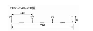 闭口式楼承板YX65-240-720